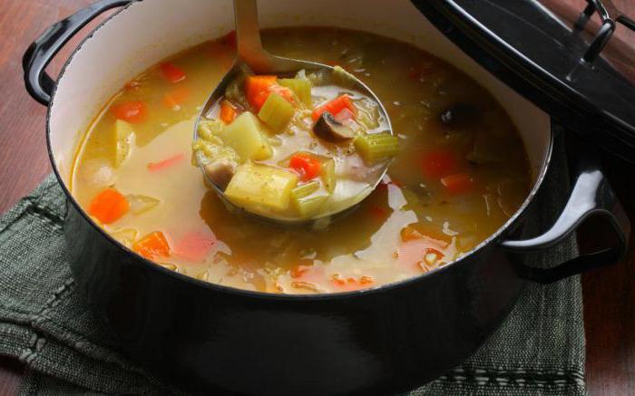овощной суп с кабачками и капустой 
