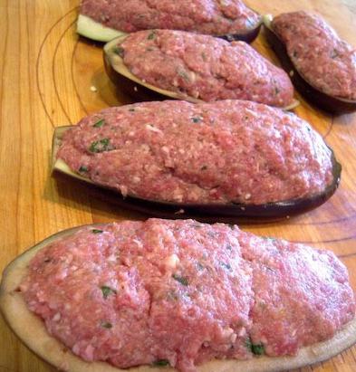 баклажаны фаршированные мясом в духовке 