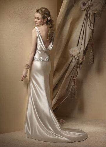 атласное свадебное платье отзывы