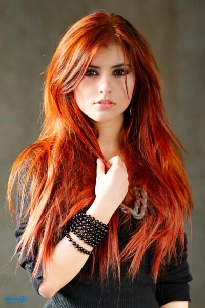 красивый рыжий цвет волос