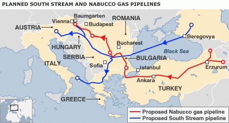 трасса газопровода через украину
