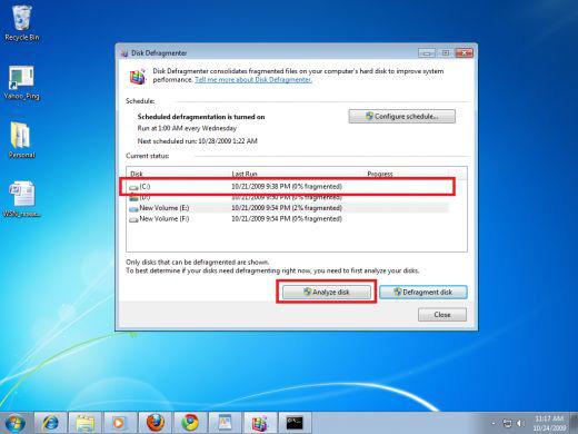 как на виндовс 7 сделать дефрагментацию 