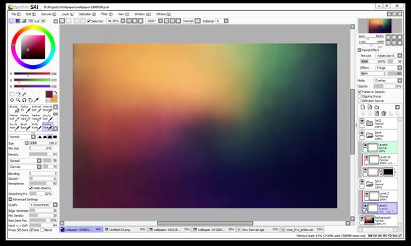 рисование в paint tool sai 