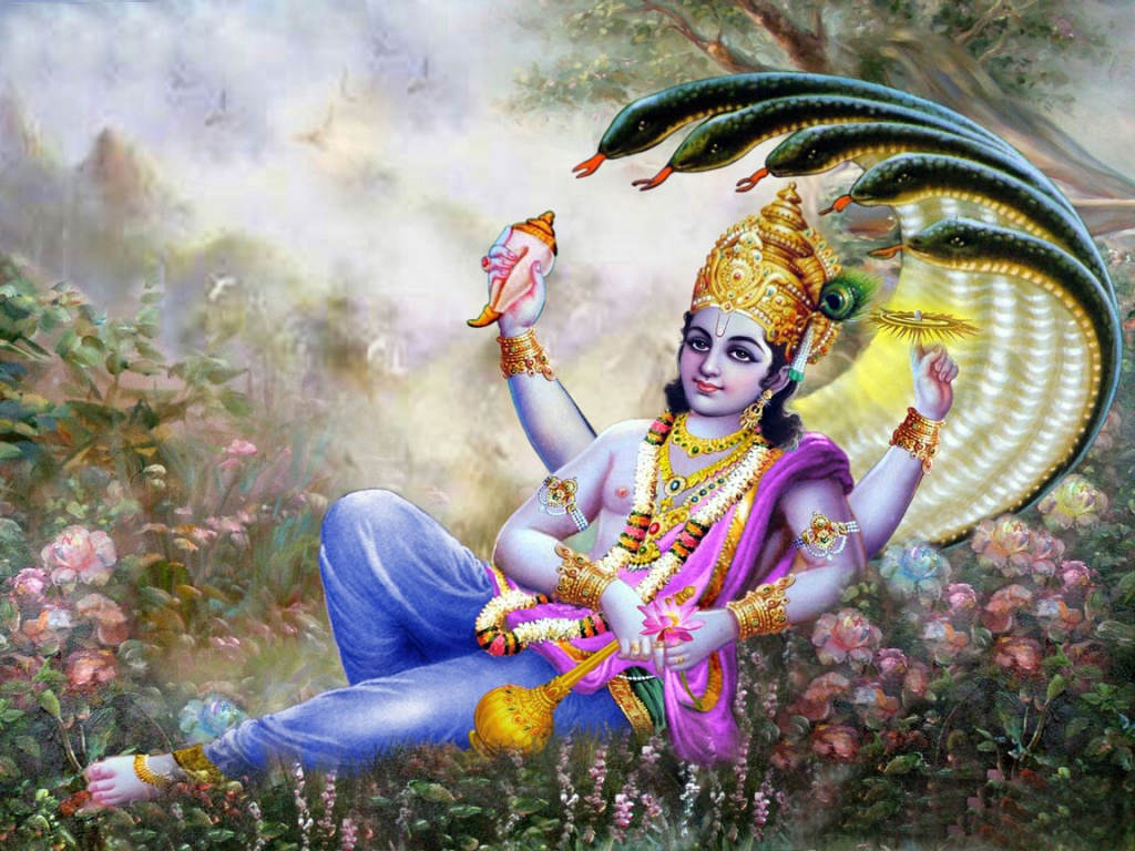 Индийский бог Вишну