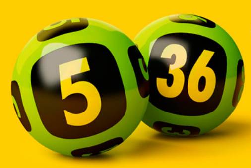 шары лотереи с номерами 5 и 36