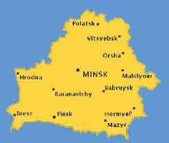 карта белоруссии с достопримечательностями 