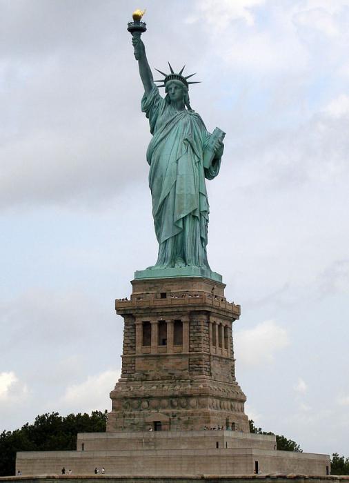 какая высота статуи свободы 