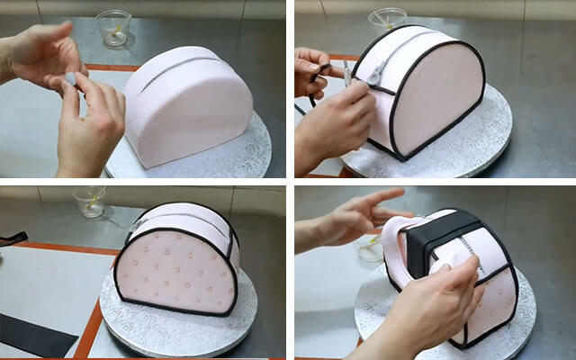 как сделать торт-сумку