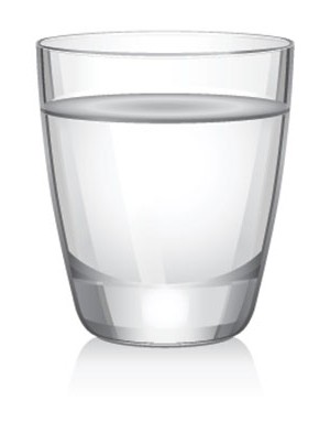Сколько миллилитров воды в стакане