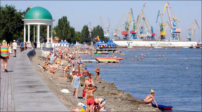 Пляж Бердянска