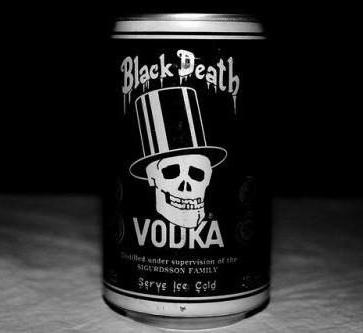 водка черная смерть в бутылке 