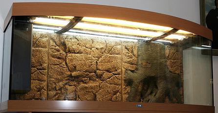Дизайн аквариума своими руками 250 литров есть каменный фон