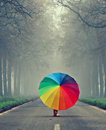зонт трость радуга 24 спицы 