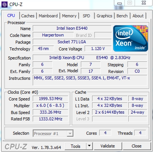 Разгон процессора Xeon E5440
