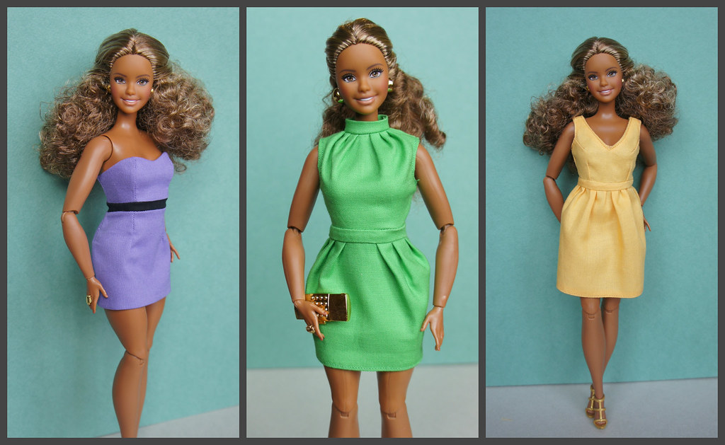 Размеры куклы Барби и пошаговая инструкция пошива простого кукольного платья