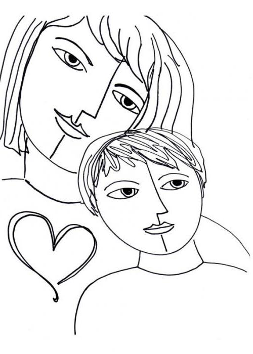 как нарисовать портрет мамы карандашом для детей