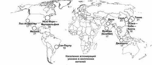 карта агломераций