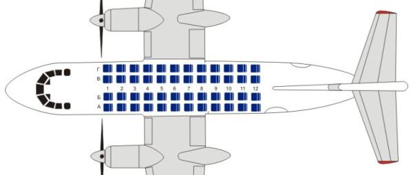  схема самолета ан 24