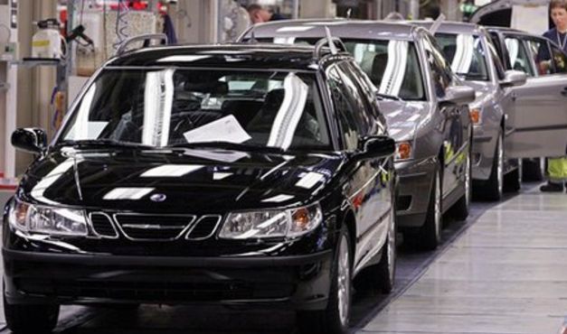 Линия производства автомобилей Saab