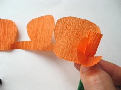 как сделать объемный цветок из бумаги