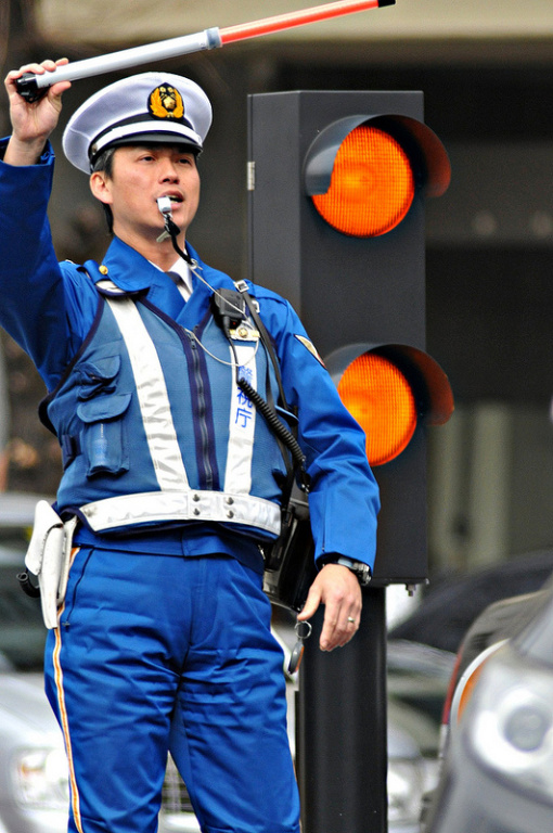 Сотрудник полиции в Японии