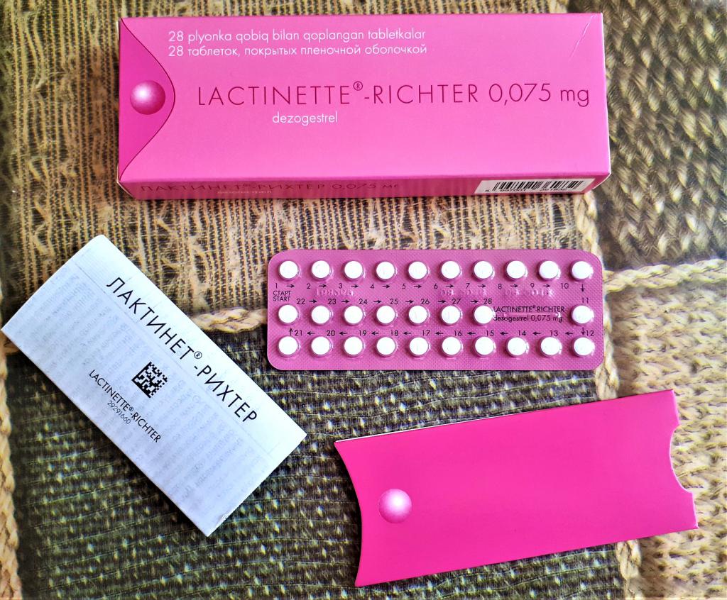 Особенности противозачаточных таблеток Лактинет