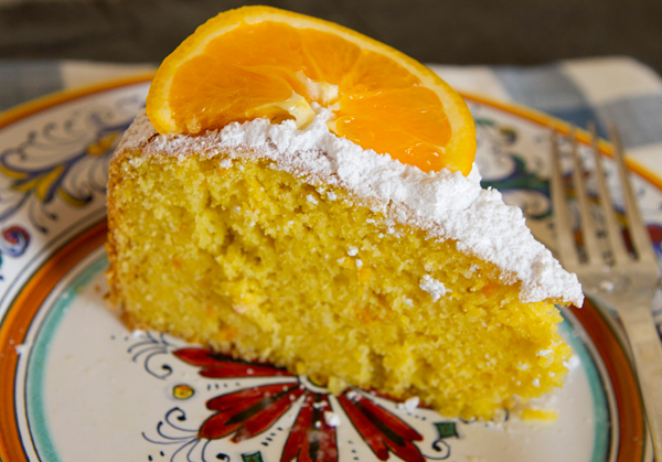Торт апельсиновый с орехами