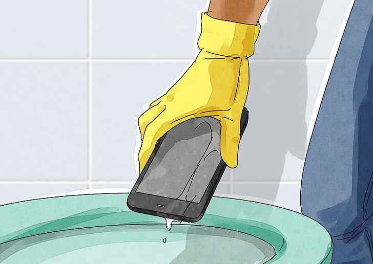 как просушить телефон от воды