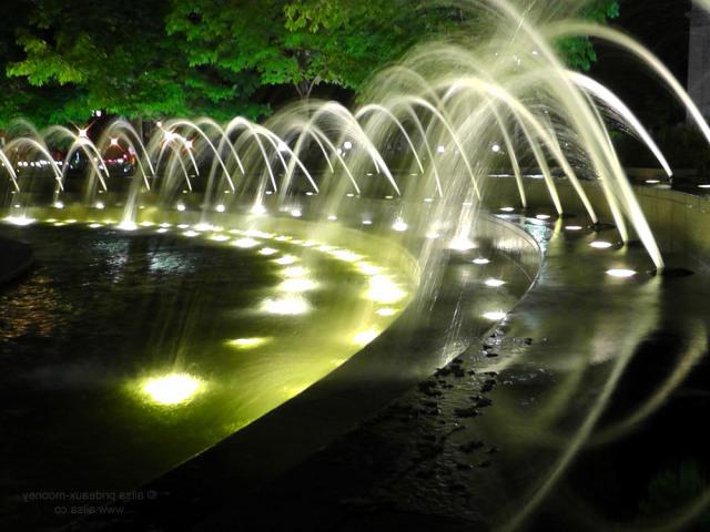 подсветка фонтанов
