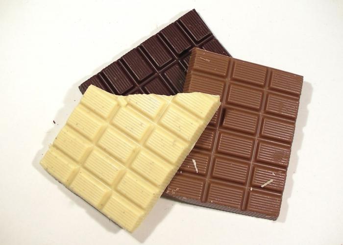 белый шоколад калорийность