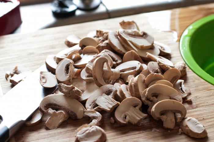 картошка мясо грибы в духовке