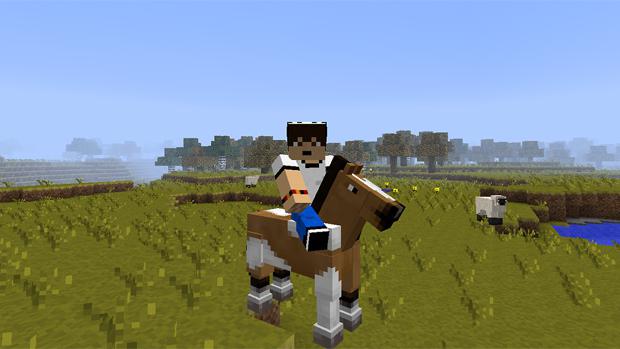 майнкрафт как ездить на лошади