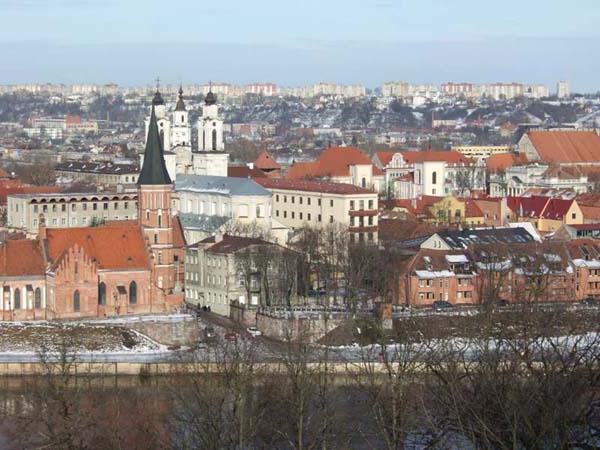 карта Литвы с городами