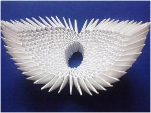 модульное оригами лебедь схема