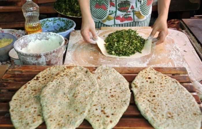 “Армянские лепешки с зеленью”. Рецепт 