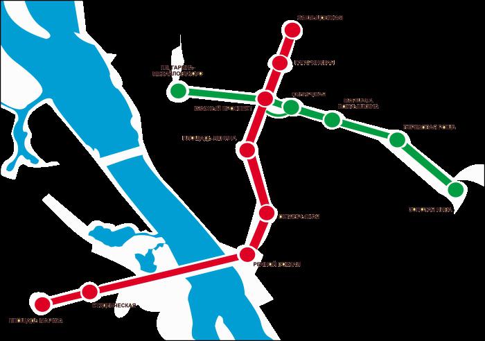 схема метро новосибирска