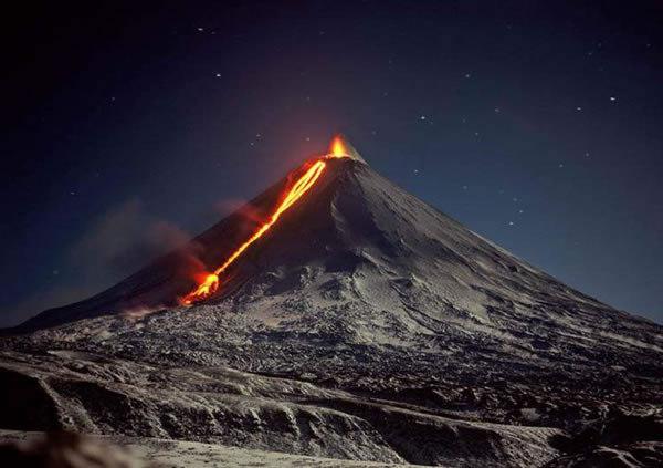 камчатский вулкан шивелуч 