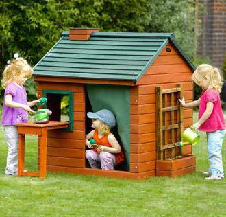 деревянные домики для детей на дачу