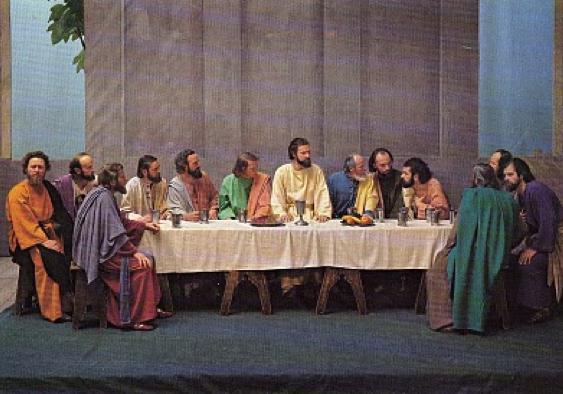 «Страсти Христовы» в Обераммергау тайная вечеря