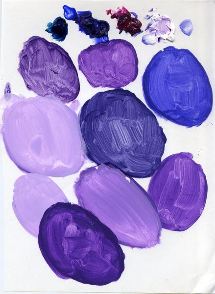 как сделать фиолетовый цвет