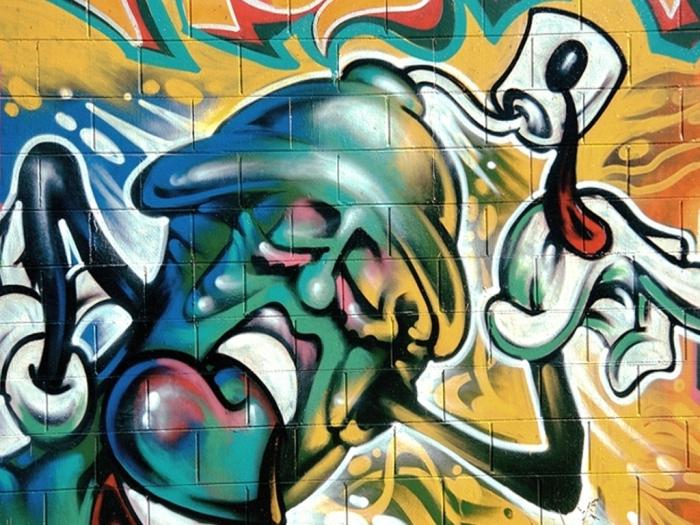 нарисованные граффити