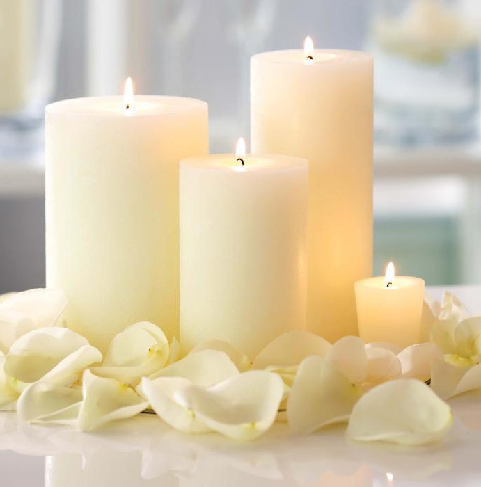 белые свечи