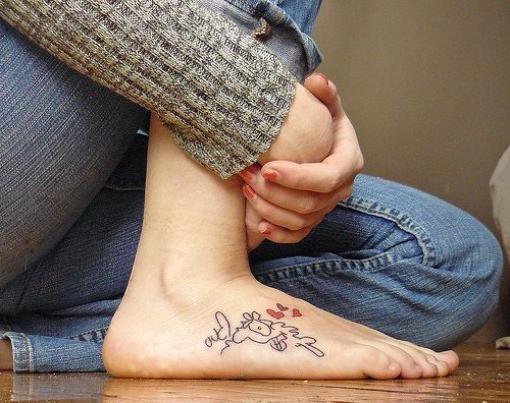 татуировки на ступнях