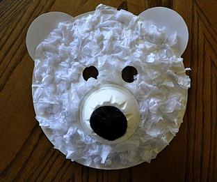 маска белого медведя 