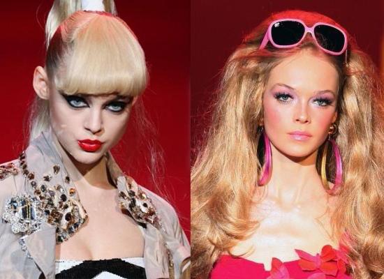 как сделать макияж куклы Барби
