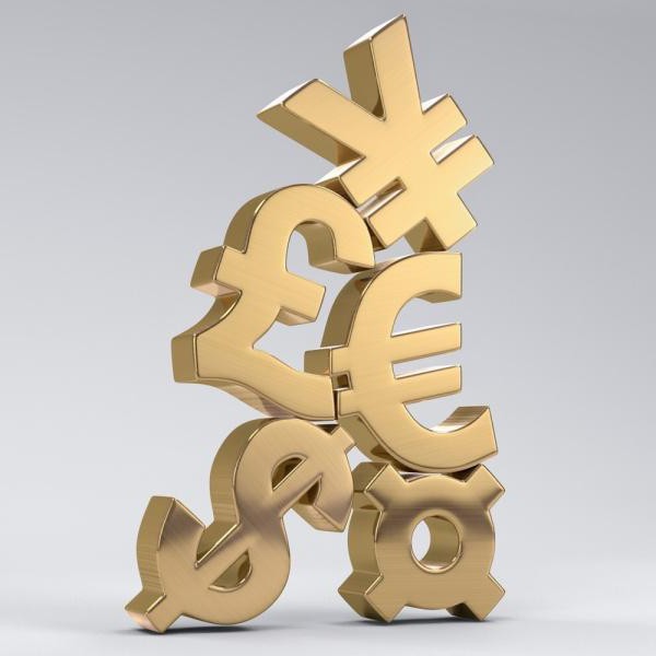 значки доллара и евро 