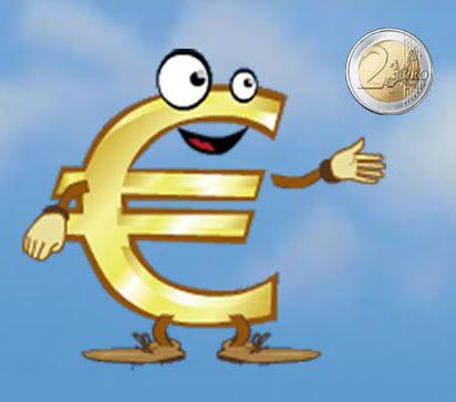 как выглядит значок евро 