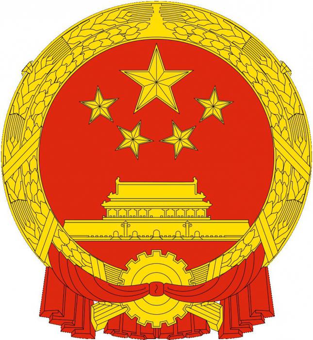 китайский флаг и герб 