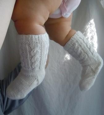 вязание для новорожденных носочки спицами