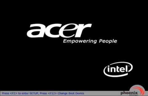 Войти в БИОС ноутбука Acer